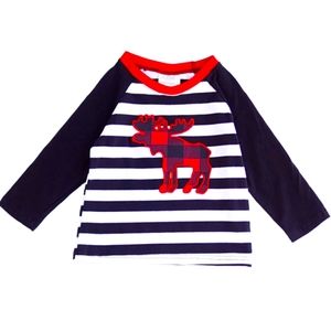 Buffalo Plaid Moose Raglan Shirt